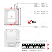2835 SMD LED Light Beads 100pcs #4