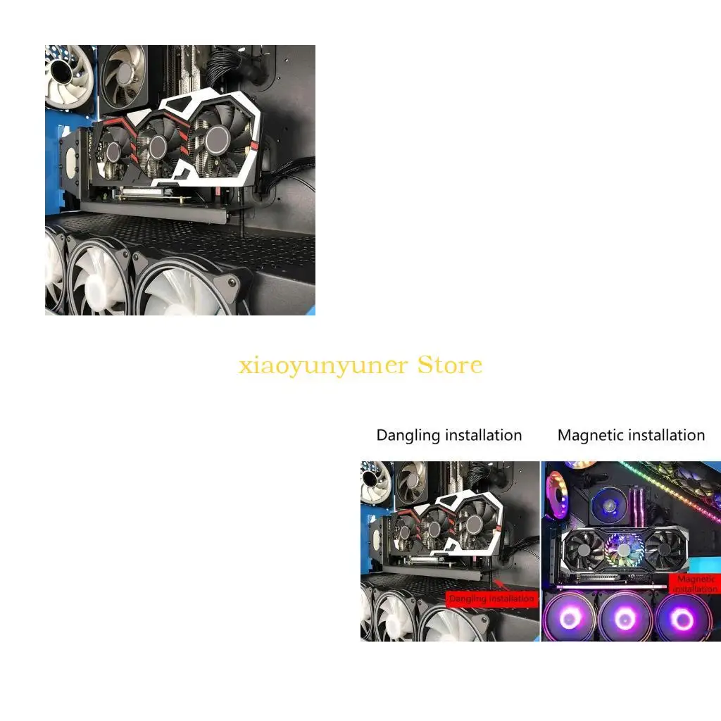 

P9JB Кронштейн для графического процессора Держатель-удлинитель ПК PCIe Вертикальная подставка для видеокарты Держатель