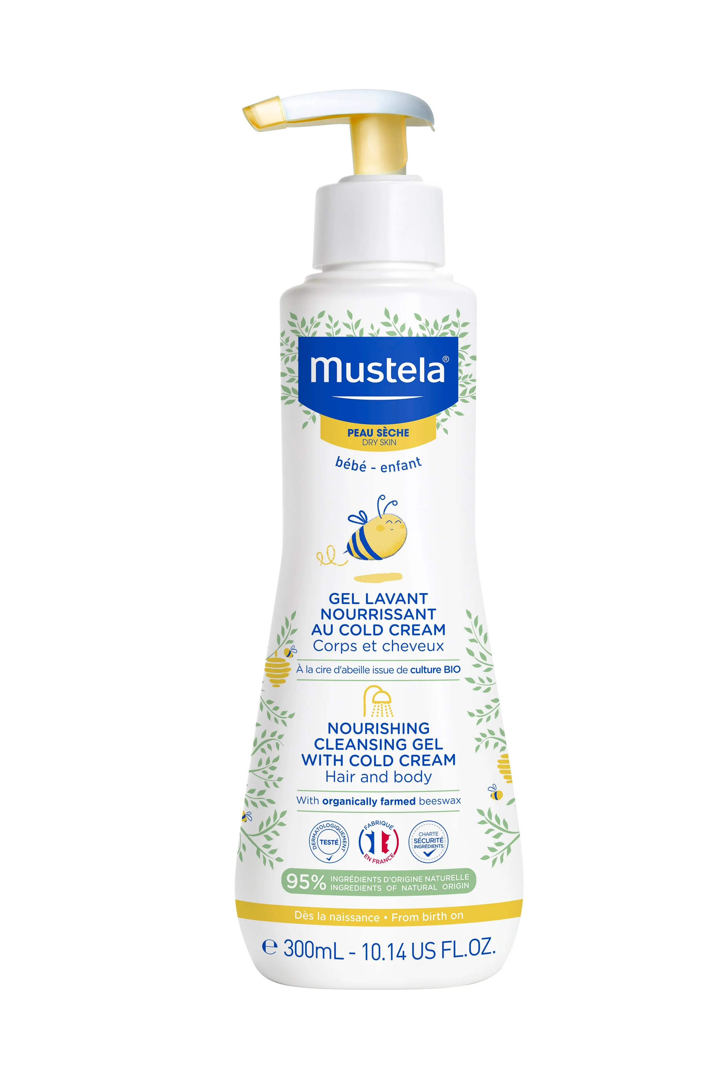 Mustela, Nourishing Wash Gel with Cold Cream, 300 ml