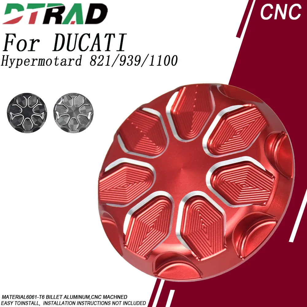 

Motorcycle Keyless Screw in Fuel Filler Cap For DUCATI Hypermotard 821/939/796/1100/SP Aluminum Quick Release Oil Gas Cover