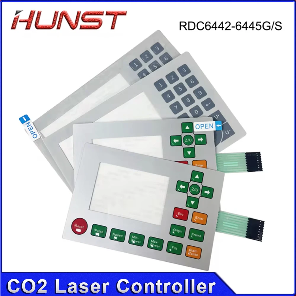 HUNST Ruida مفتاح لوحة المفاتيح الغشائية RDC6445S RDC6445G RDC6442S RDC6442G لآلات القطع والنقش بالليزر