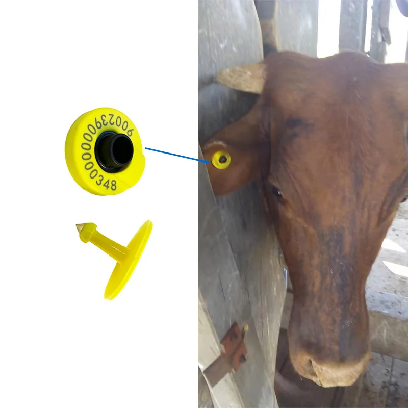 

10 пар ТПУ для сельского хозяйства, 134,2 кГц HDX LF RFID-метки EID, ушная бирка для животных для коров, крупного рогатого скота, свиней, свиней, скота, стандарт ISO11784/85