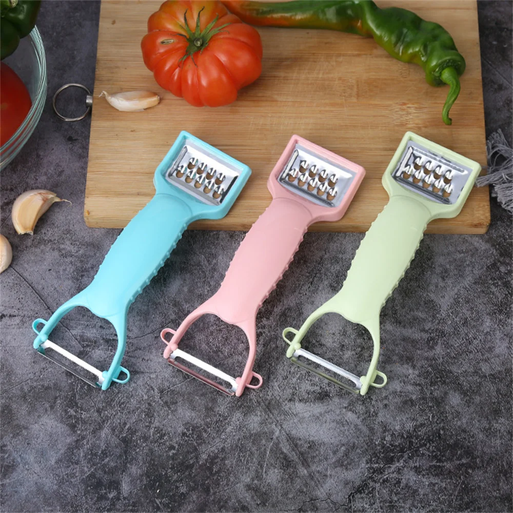 

Creative Double-head Grater Multifunctional Melon Fruit Peeler Grater Stainless Steel Paring Knife Kitchen Vegetable Peeler