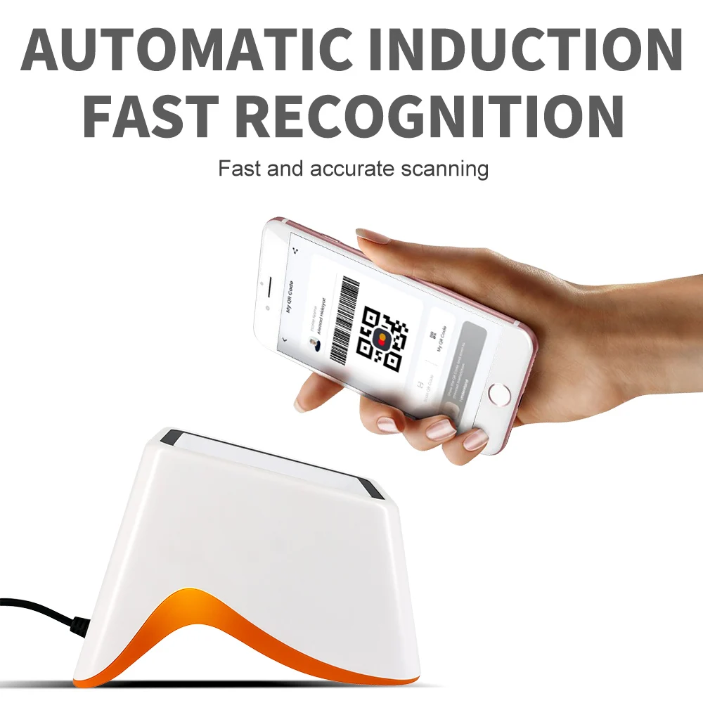 Mobile E Payment Box Qr Bar Code Scanner Reader Payment 2D Desktop Pda Android Price Label Corded Barcode Scanner GT-790