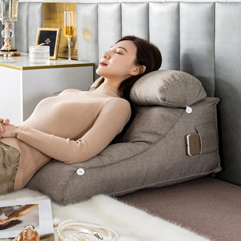 

‌ Роскошная подушка на клине для кровати — регулируемая антирефлюксная подушка, утолщенная подушка для поясничной поддержки, стильный коврик для оконного сиденья