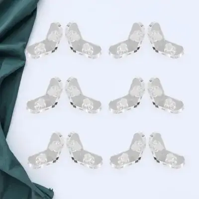 

12Sets Transparent Acrylic Corner Brackets for Display Box Reinforcement Quick Assembly Corner Connectors for Glass Jewelry