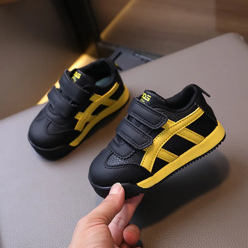 Chldren's Casual Shoes Boys Fashion Sport Shoes for Four Seasons Baby Girls Soft Sole Outdoor Shoes Anti-slip First Walkers