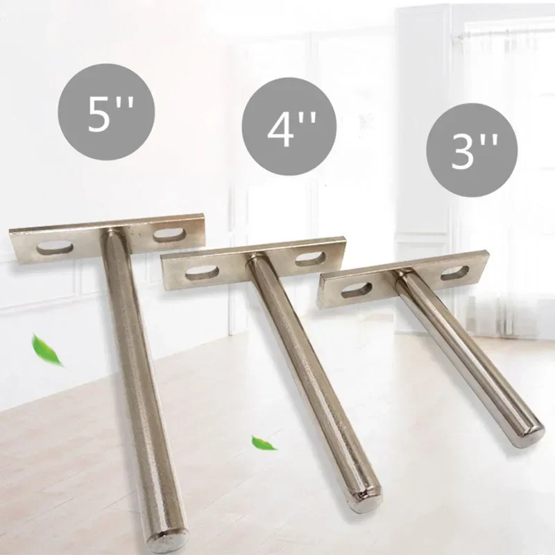 Soporte plegable para estante de pared, accesorio oculto, flotante, para trabajo pesado, 3, 4 y 5 pulgadas, 10 piezas