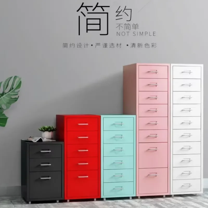  Helmer Multi-layer Chest of Drawers Nordic Style Iron Storage Cabinet Bedroom Bedside Table Drawer Type