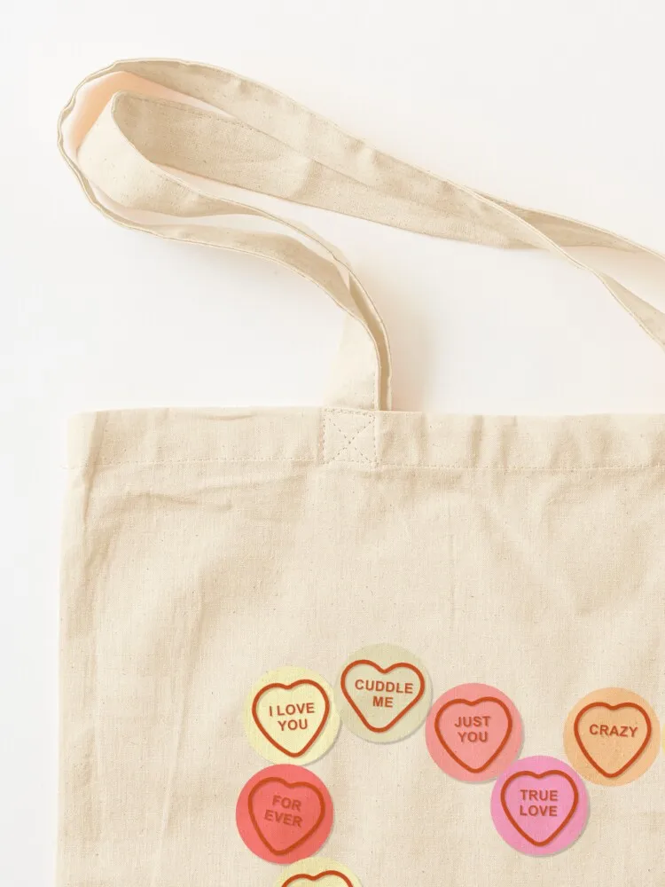 Love Heart Sweets, candy Tote Bag Shopper shopper bag women shopper bag woman tote university