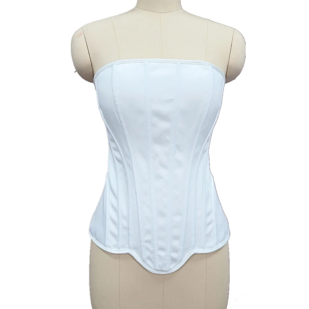 top-corse-sin-tirantes-para-mujer-de-encaje-blanco-con-cordones-sencillo-y-elegante-estilo-bustier-gotico-faja-para-la-cintura-prenda-moldeadora-sexy-para-fiestas-escenarios-y-disfraces