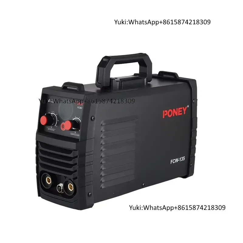 New Poney Synergic 3-in-1 Multifunctional Airless Inverter Welder 220V Portable MIG Welder 120A FCW-120 for the Construction