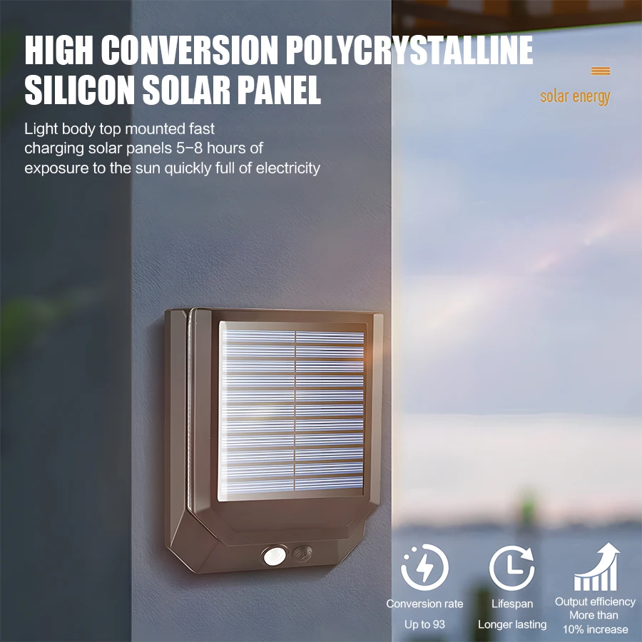 Powerful Solar LED Lights Outdoor Solar Lamp Of Motion Sensor 3 Mode Waterproof IP65 Solar Garden Light Street Yard Lantern image 2
