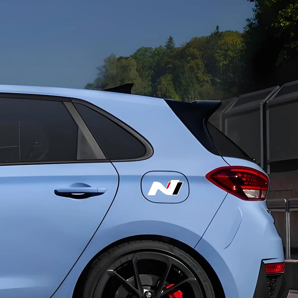 10x4.2 سنتيمتر N الأداء شعار سيارة ملصق لشركة هيونداي i30N i20 N إلنترا أيونيك 5 N سباق الفينيل ديكور ملصق مائي ضبط السيارات اكسسوارات