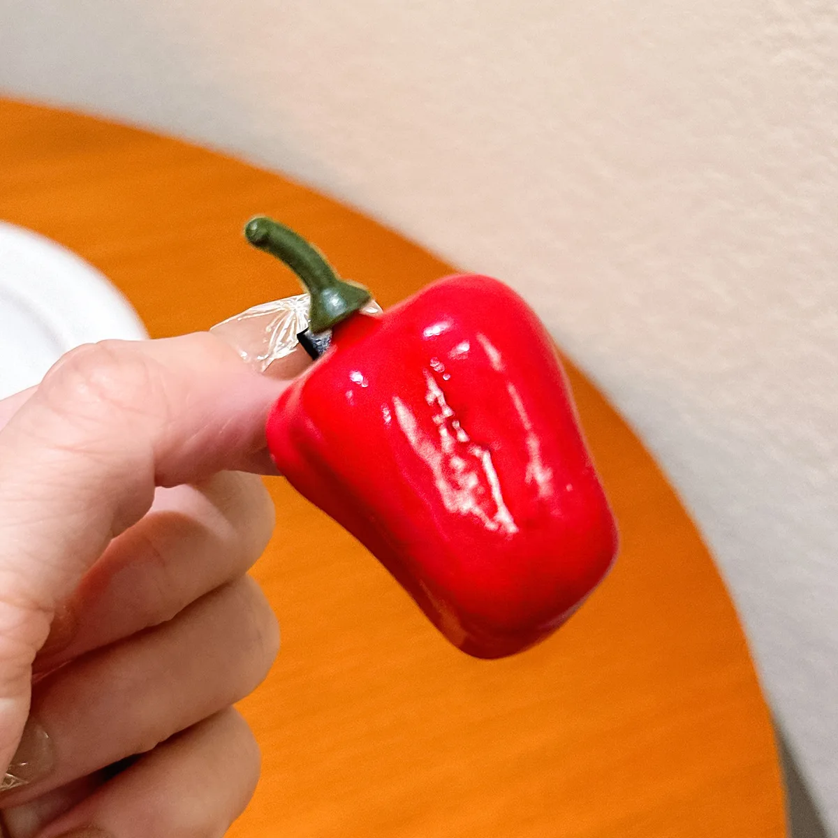 1 lustige Entenschnabel-Clip in Obst- und Gemüseform, niedliche Simulations-Obst-Haarspange, seitlicher Clip, gebrochene Haarspange für Damen – Detail 4