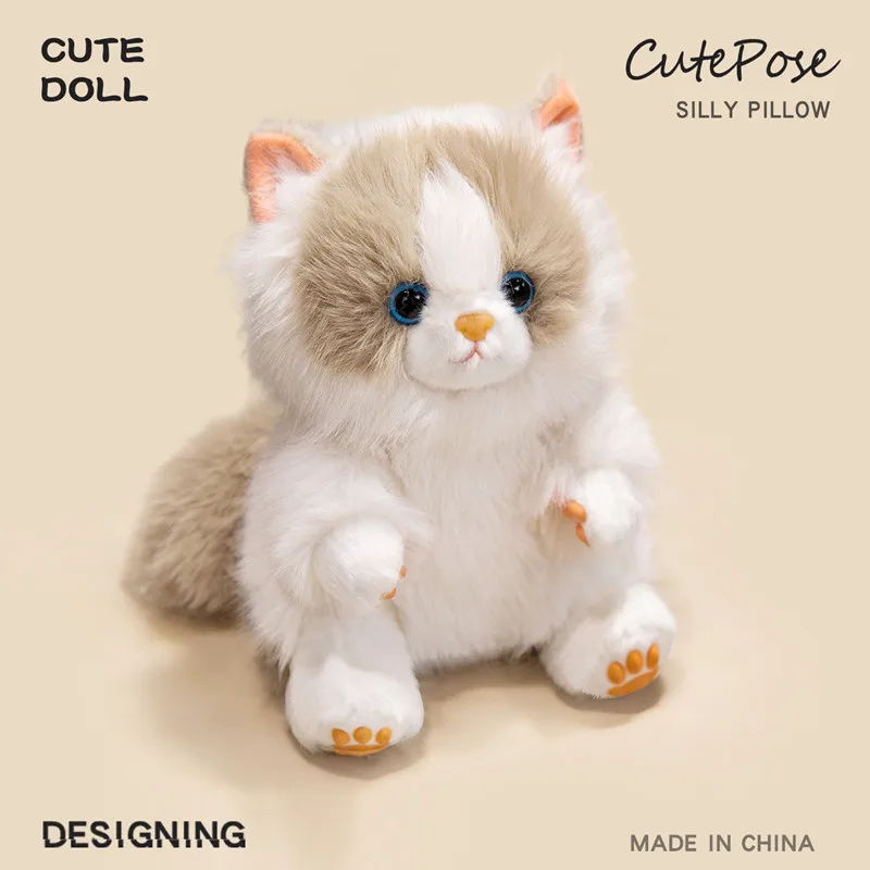 15-25cm Adorable Aromatic Cat Plush Toy Multi-Color Fluffy Soft Stuffed Doll Kids Birthday Gift Home Decor Premium Quality