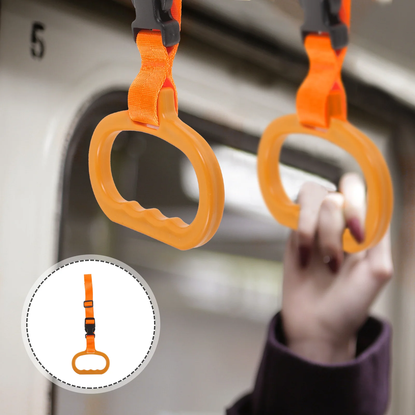 

Car Grab Handle Adjustable Sturdy Non-Slip Safety Strap For Seniors Elderly Mobility Aid Bed Rail Vehicle Assist Tool Hand