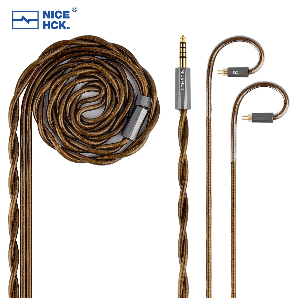 NICEHCK AceLitz HiFi IEM Cable 3 Materials Mixed Upgrade Wire 2Pin for NX8 Legato Cadenza Hexa Blessing3 Volume NX7MK4 HIMALAYA