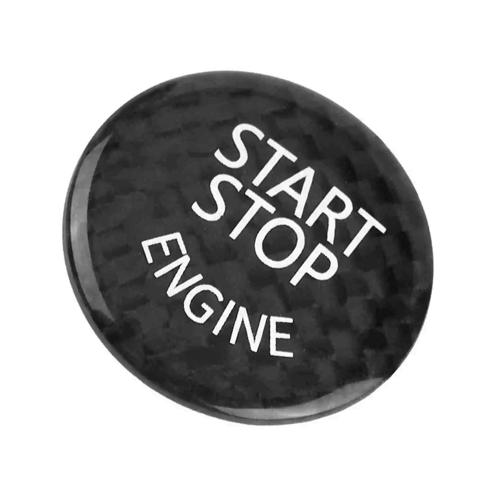 Engine Start Button Cover for  Engine Start Cover Car Carbon  Engine Start Button Decoration Cover for  E Chassis