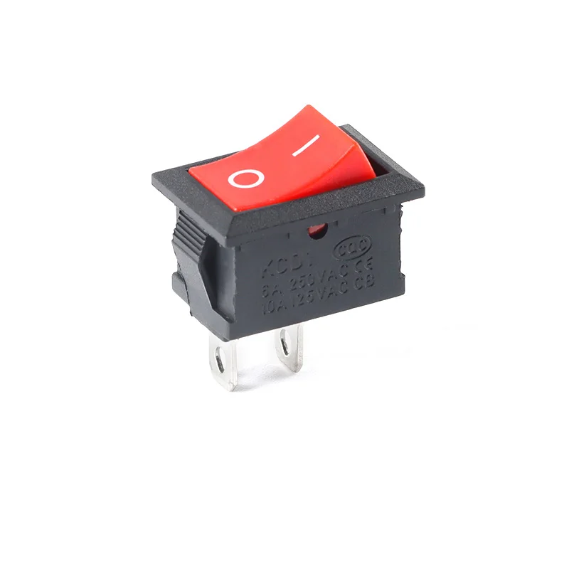 5 PCS/lot KCD1 21X15mm Rocker Switch ON-OFF 2 Position Power Switch 2Pin 6A/250VAC 10A/125VAC Red Black White