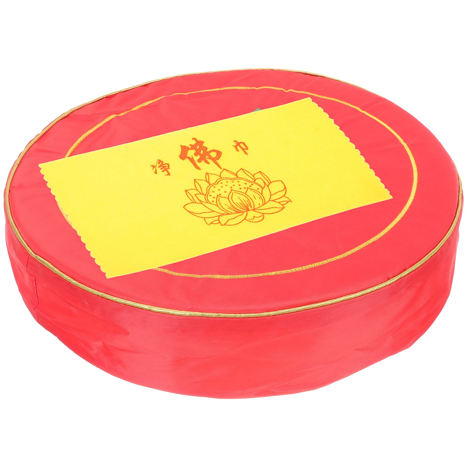 

1 set Cushion Buddhist Worship Lotus Printing Floor Mat Pillow Home Round Seat Mat Buddha Cushion Zen