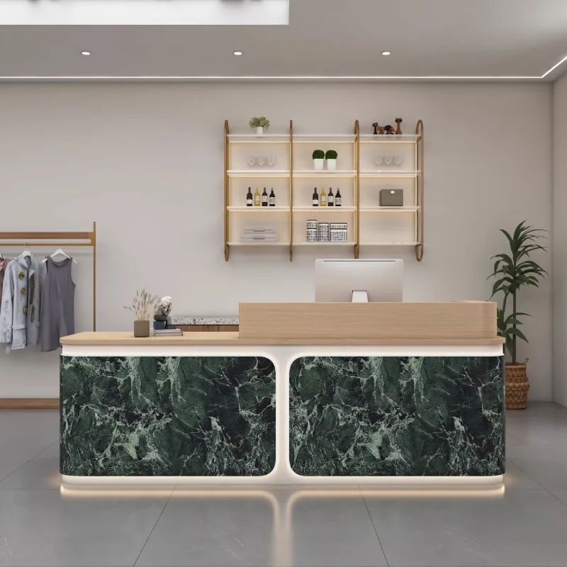 ร้านเสริมสวยเคาน์เตอร์ร้านค้ากลางแจ้งธุรกิจจอแสดงผลซูเปอร์มาร์เก็ตโต๊ะแคชเชียร์โต๊ะสําหรับสุนทรียศาสตร์แผนกต้อนรับธนาคารร้านบาร์