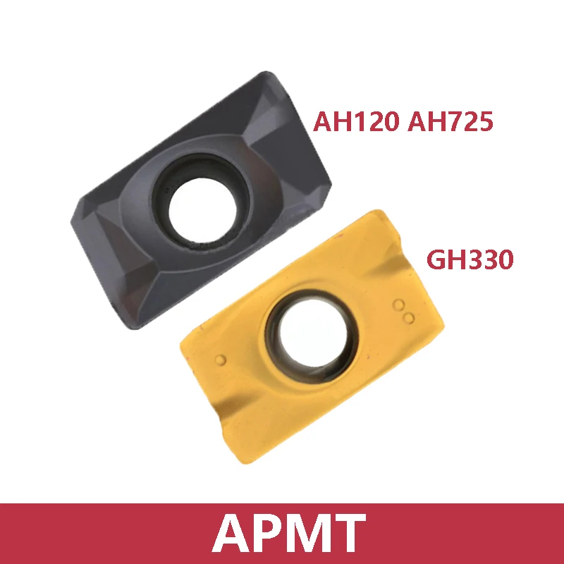 

Original APMT1135PDER-H02 M02 APMT1604PDER-M02 AH725 AH120 GH330 10pcs/box Milling Cutter Carbide Inserts APMT CNC Lathe Cutter