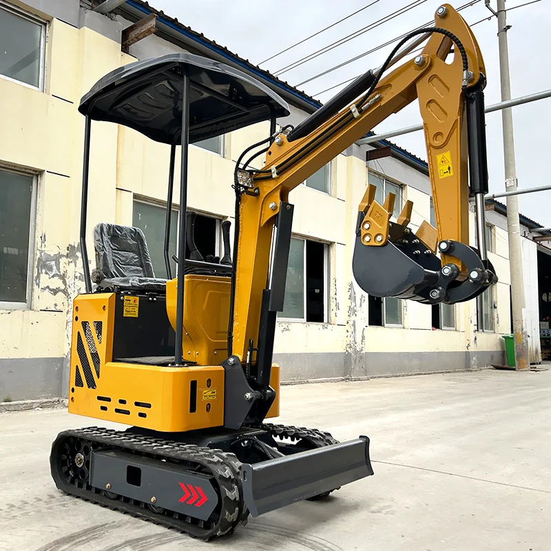 Customized China Mini excavators 1 Ton Multifunctional Excavation Manufacturers Small Digger With Free Bucket On Sale