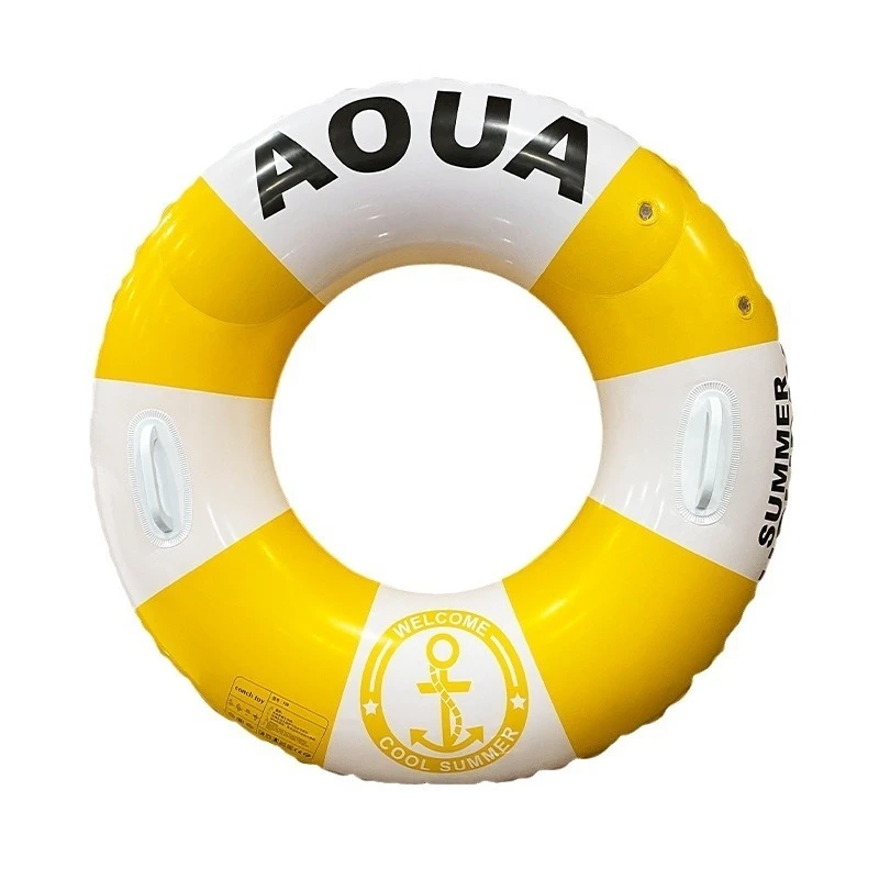 Airbags dobles, anillo de natación a rayas, mango, chaleco salvavidas para adultos, deportes acuáticos al aire libre, flotación, flotador de natación con sisa para adultos