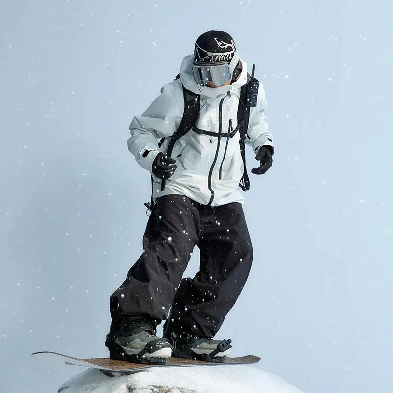 NANEND Ski Suit Veneer New Warm and Cold-proof Professional 3L Waterproof Snow Suit Snow Snowboard jacket Man and Women