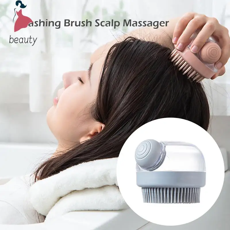 

Shampoo Brush Head Massage Brush Head Scratching Artifact Ladies Scalp Shampoo Comb Silicone Shampoo Comb