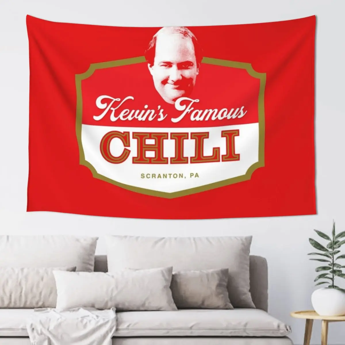 

Kevin's Famous Chili Tapestry House Decoration Decorative Wall Tapestry