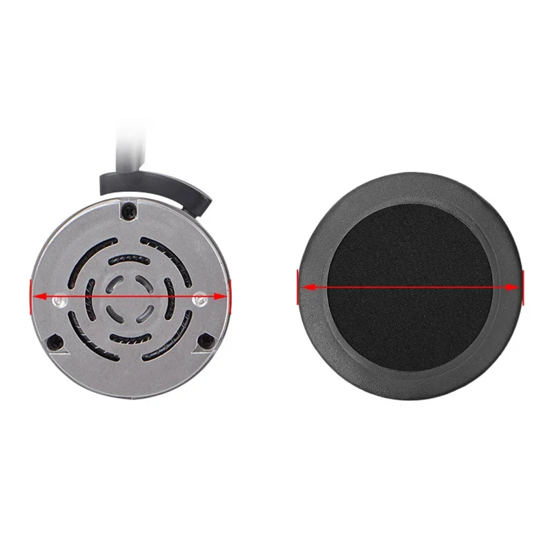 Almohadillas redondas de repuesto para auriculares, almohadillas para los oídos, 60MM, 65MM, 70MM, 75MM, 80MM, 85MM, 90MM, 95MM, 100MM, 105MM, 110MM, 1 par