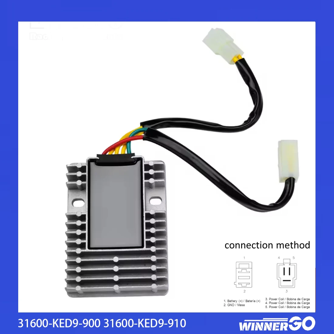 

For KYMCO Motorcycle Voltage Regulator Rectifier For Kymco Dink Street Downtown 125i 200i 300i 31600-KED9-900 31600-KED9-910