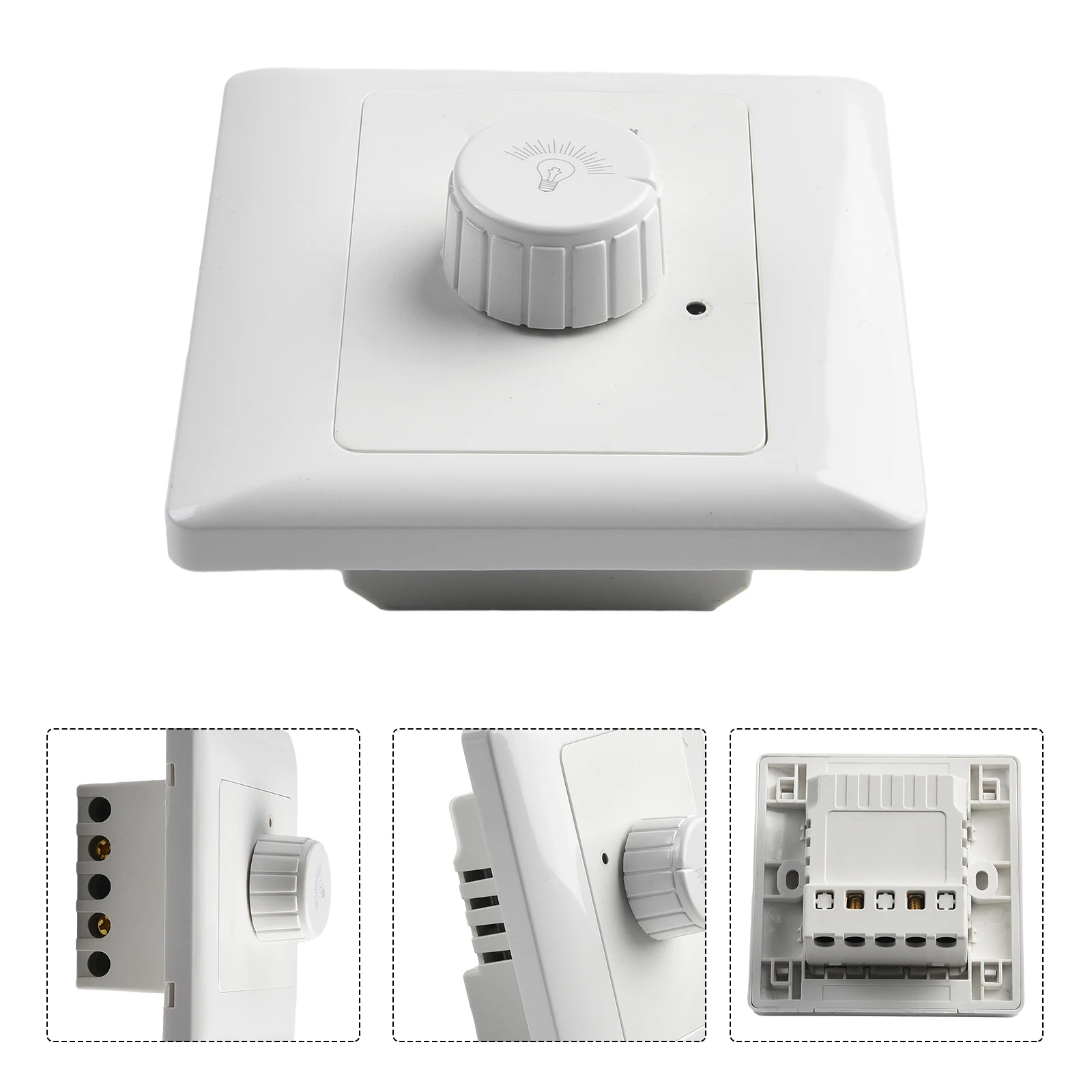 LED Light Dimmer 1000W Dimmer Switch High-quality Material Long-term Reliability Resistant To Wear Home Lighting