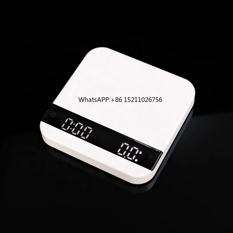 

Factory Direct Kitchen White Scale Aluminum Alloy Timing Espresso Tools Household Electronic Coffee Scales