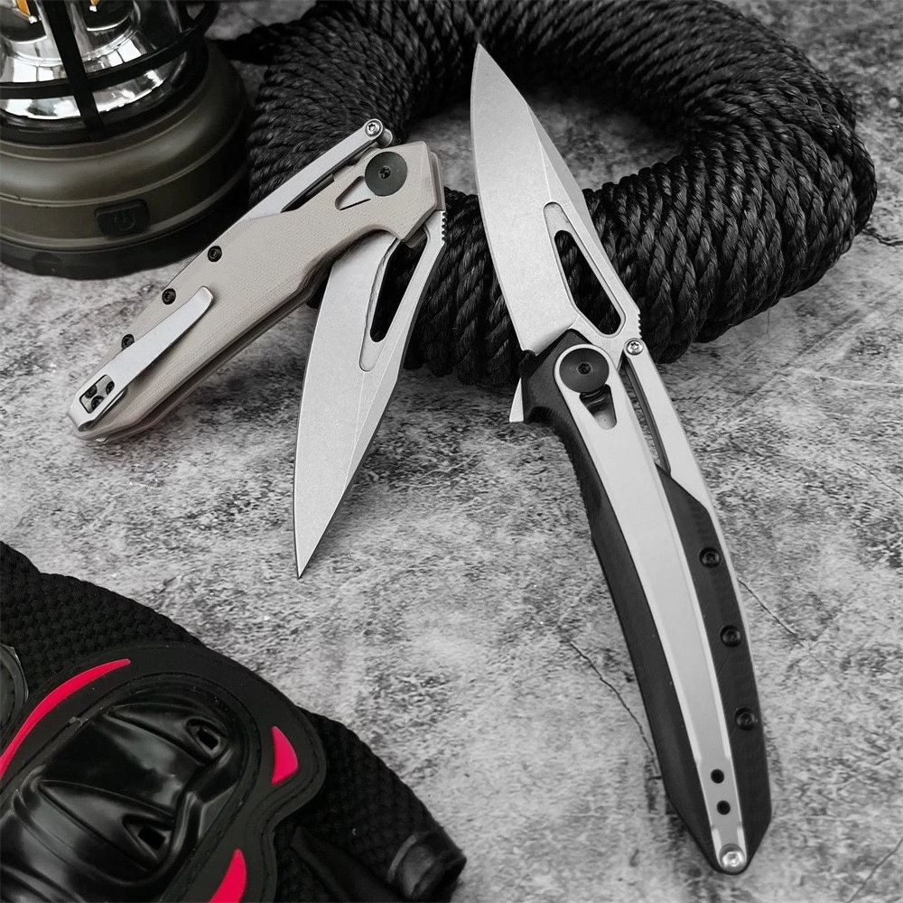 المحمولة 0990 التكتيكية جيب سكين للفرد D2 شفرة 420 الصلب + G10 مقبض EDC في الهواء الطلق التخييم الصيد قطع بقاء أدوات