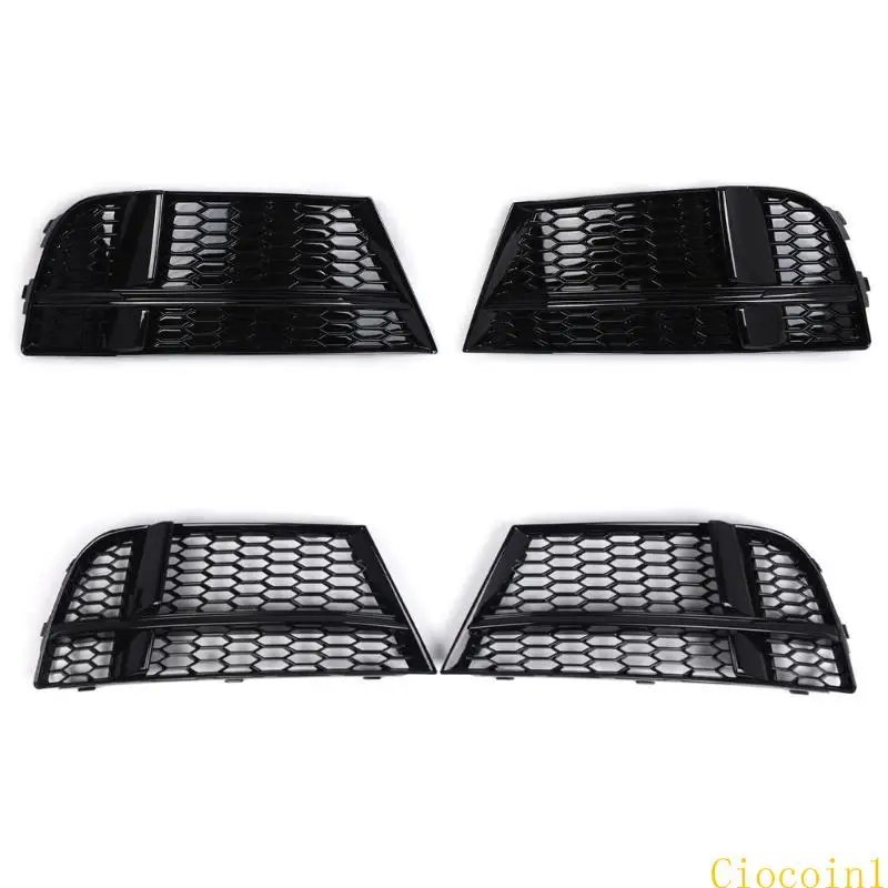 

Y1UB Auto Bumper Grilles Black LeftRight Car Mesh Grilles for Sedan Convertible