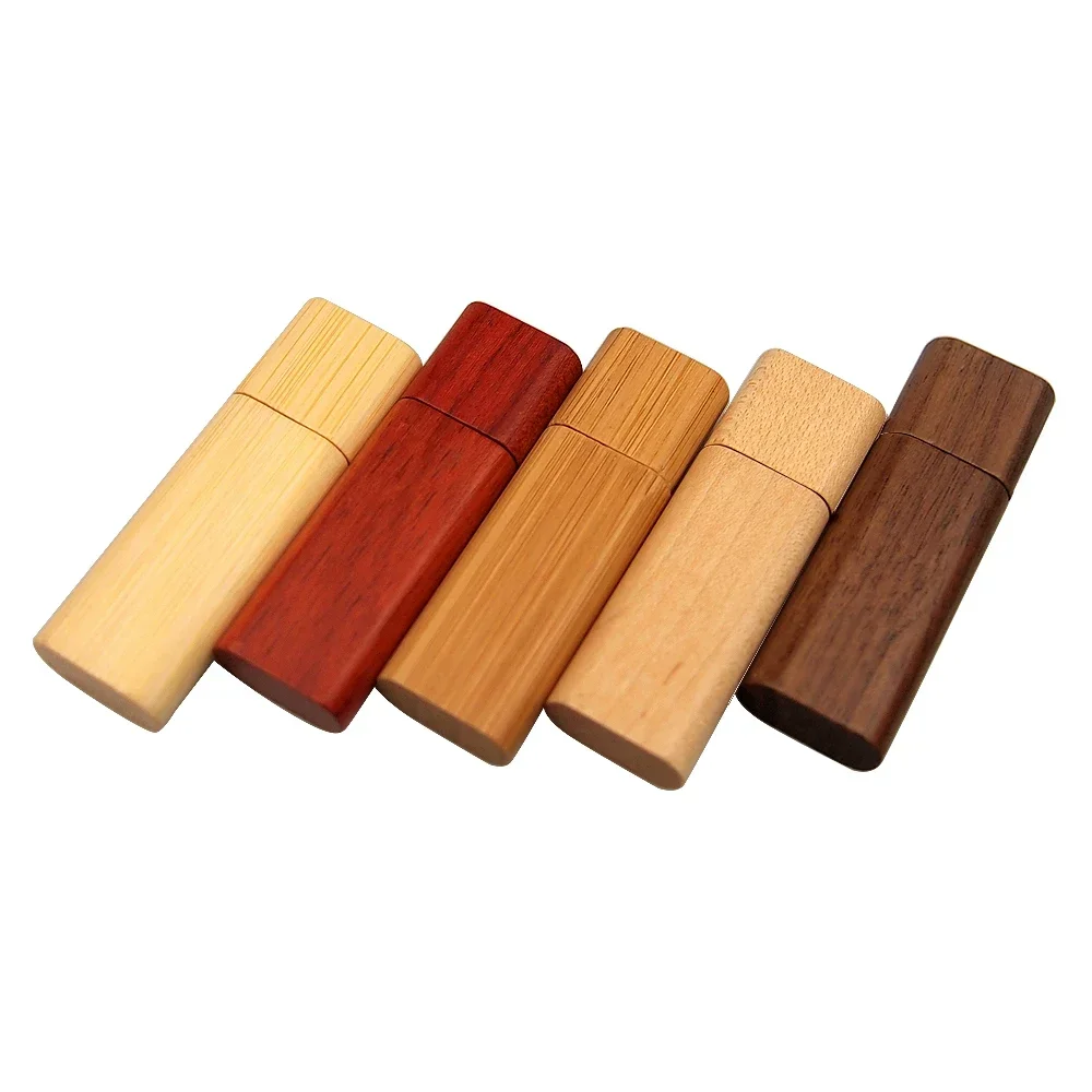 10pcs/lot Free Logo Wood Small Gift USB 2.0 Flash Drive 4GB 8GB 16GB 32GB 64GB Pendrive Mini Creative Pen Drive USB Memory Stick