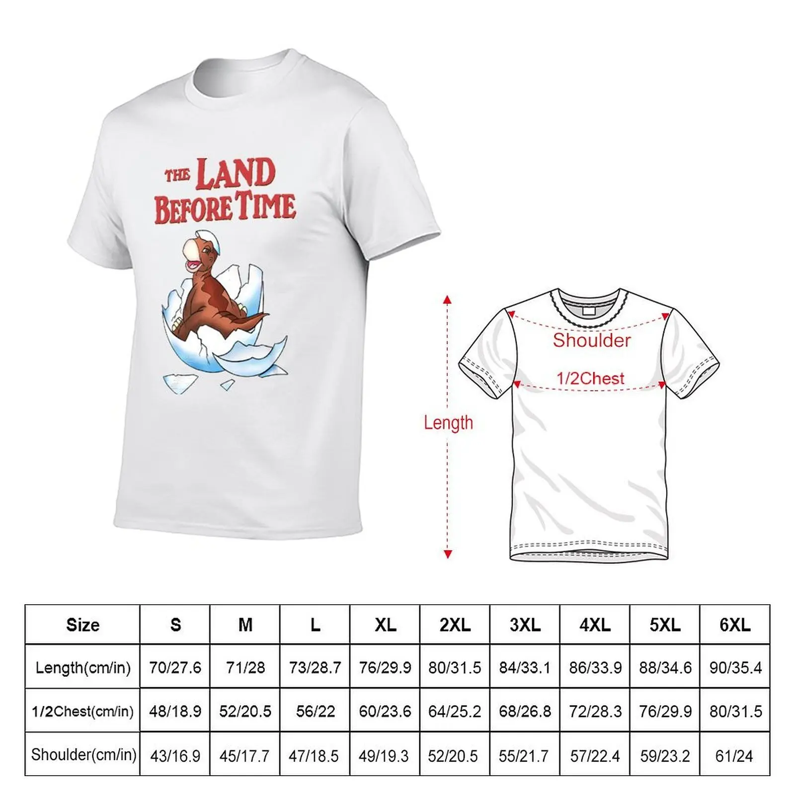 Hatching Egg Land Before Time T-Shirt anime tshirt funny costumes mens t shirt