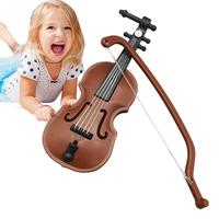 Violin Toy For Kids Mini Violin Ornament Polished Mini Violin Ornament Miniature Violin Musical Instruments For Home Decor 