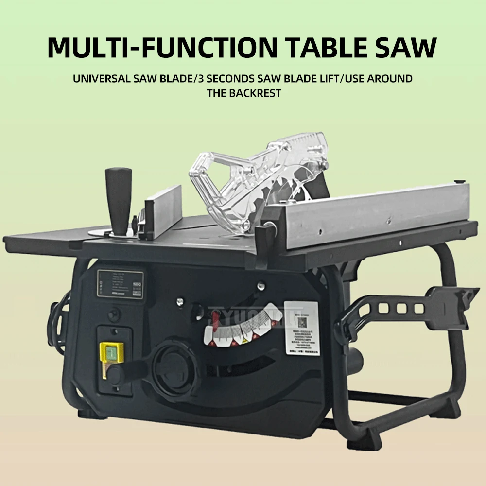 T2 Woodworking Table Saw 7cm Thickness Mini Household Aluminum Alloy Board Cutting Machine Dust-free Electric Cutting Saw