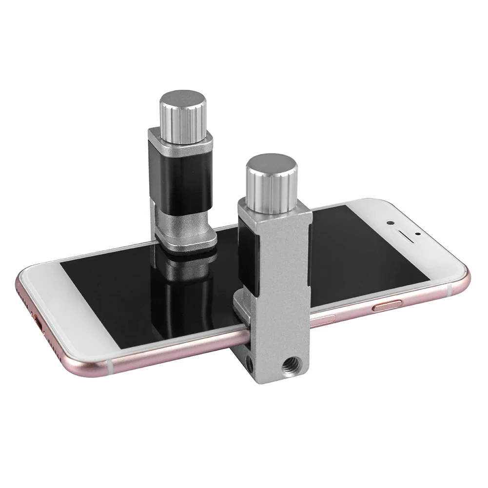 Universal Fixture Clamp Holder, Fixação ajustável tela LCD, plástico metal clipe de fixação para iPhone e Xiaomi, 4pcs