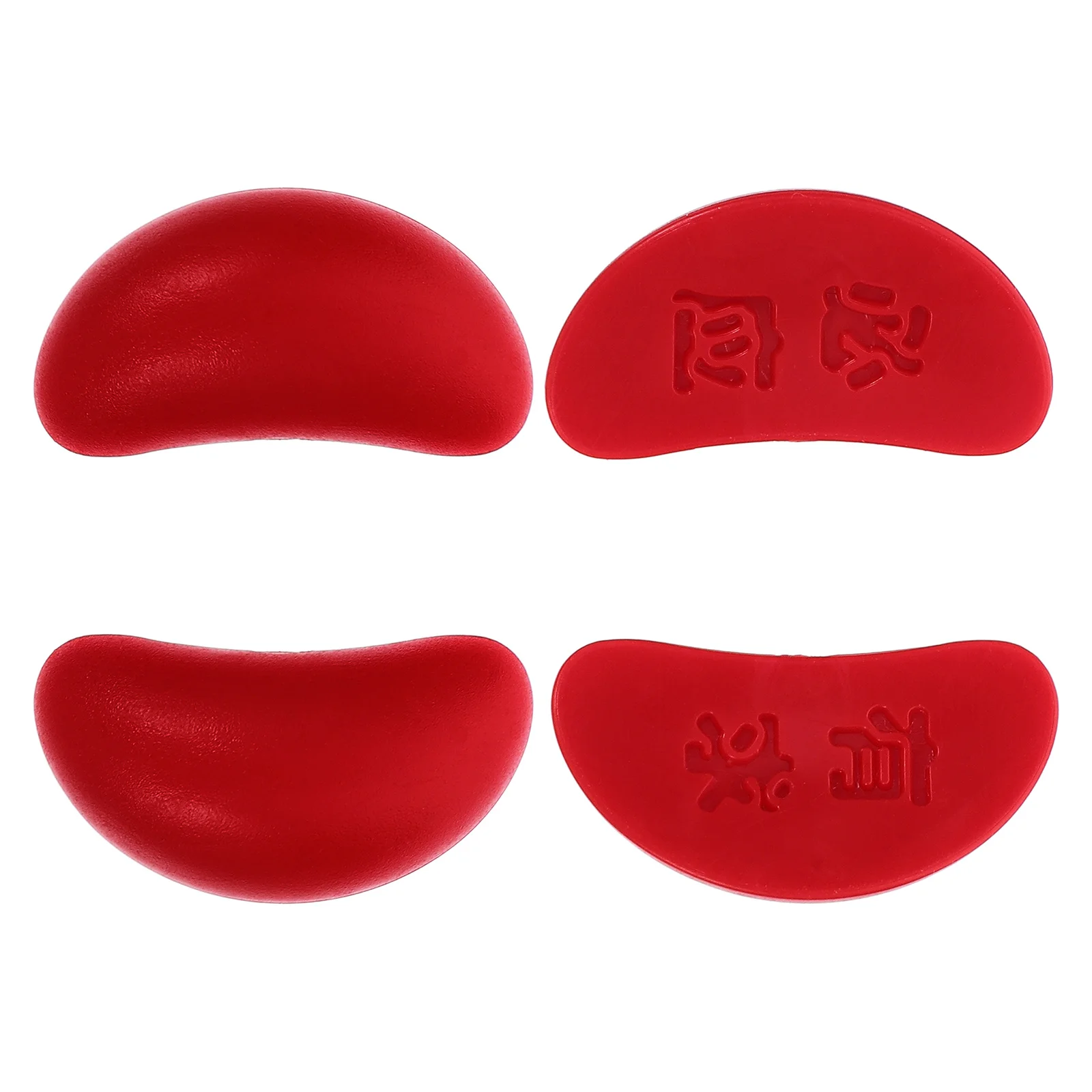 2쌍의 신성한 괄사컵 미니 나무 점술컵 중국 점술 풍수 도구 영적 축복 의식 사원용