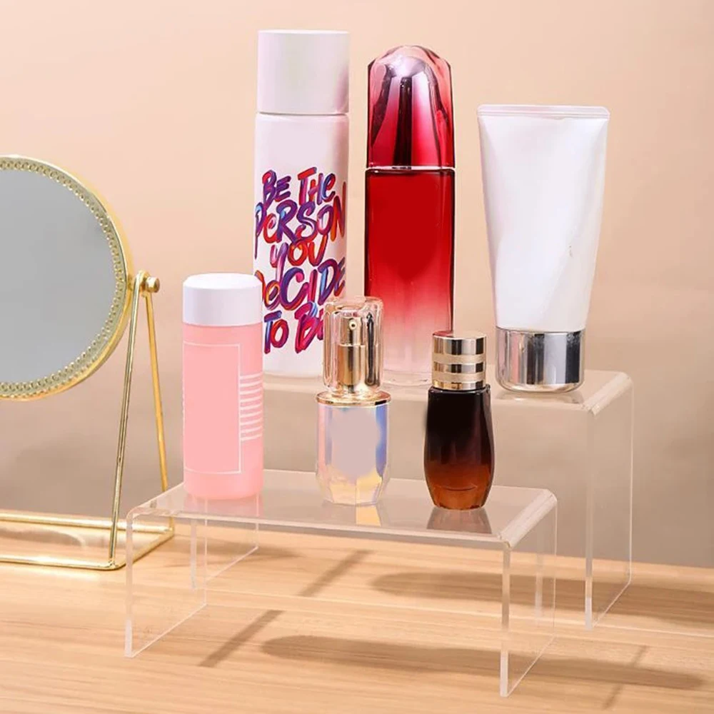 5 Pcs Acrylic Transparent Jewelry Bracelet Display Stand Organizer U Shape Perfume Holder Cupcake Rack Jewellery Organizer