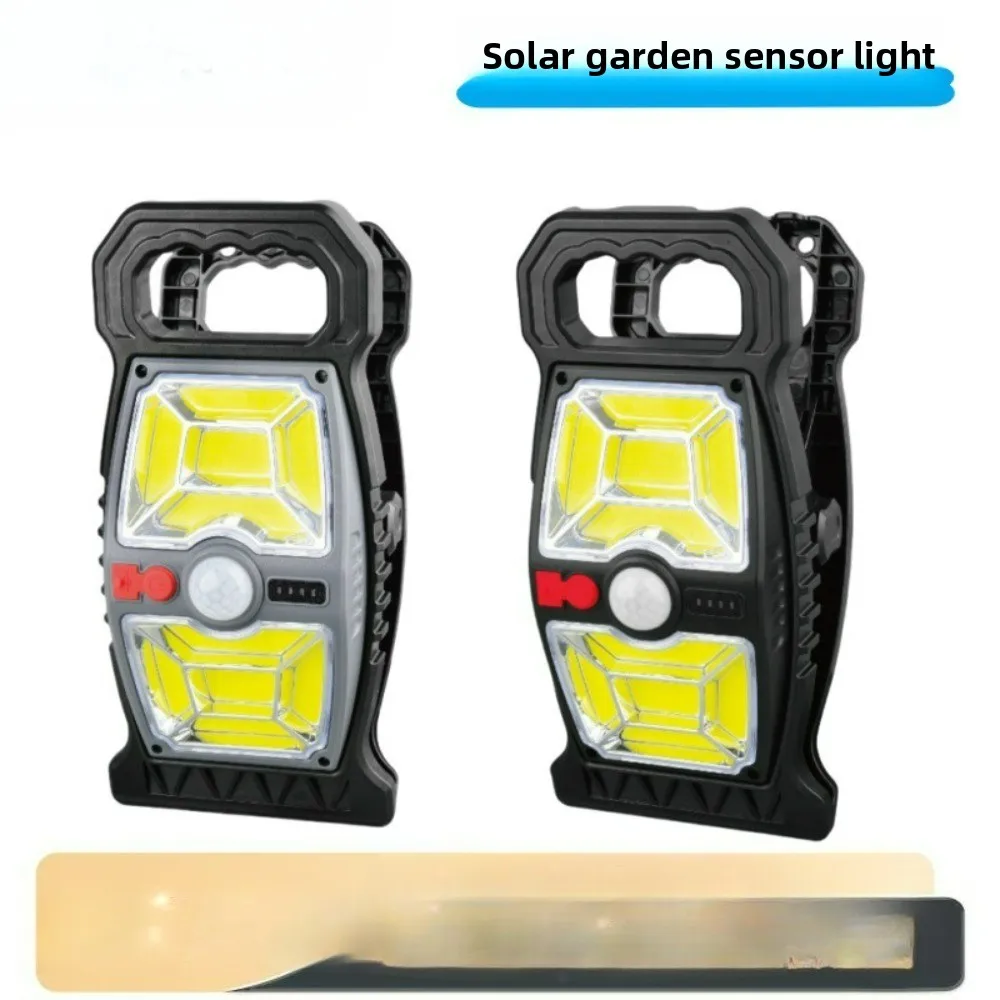 

Solar Motion Sensor Clip Light Waterproof Auto-on at Dusk Wall Lamp for Garden Patio Camping Outdoor Security Lighting
