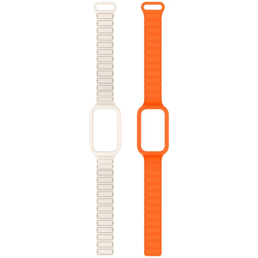 ​ Магнитный ремешок для Mi Band 9 Active/Redmi Band 3, аксессуары для силиконового ремешка