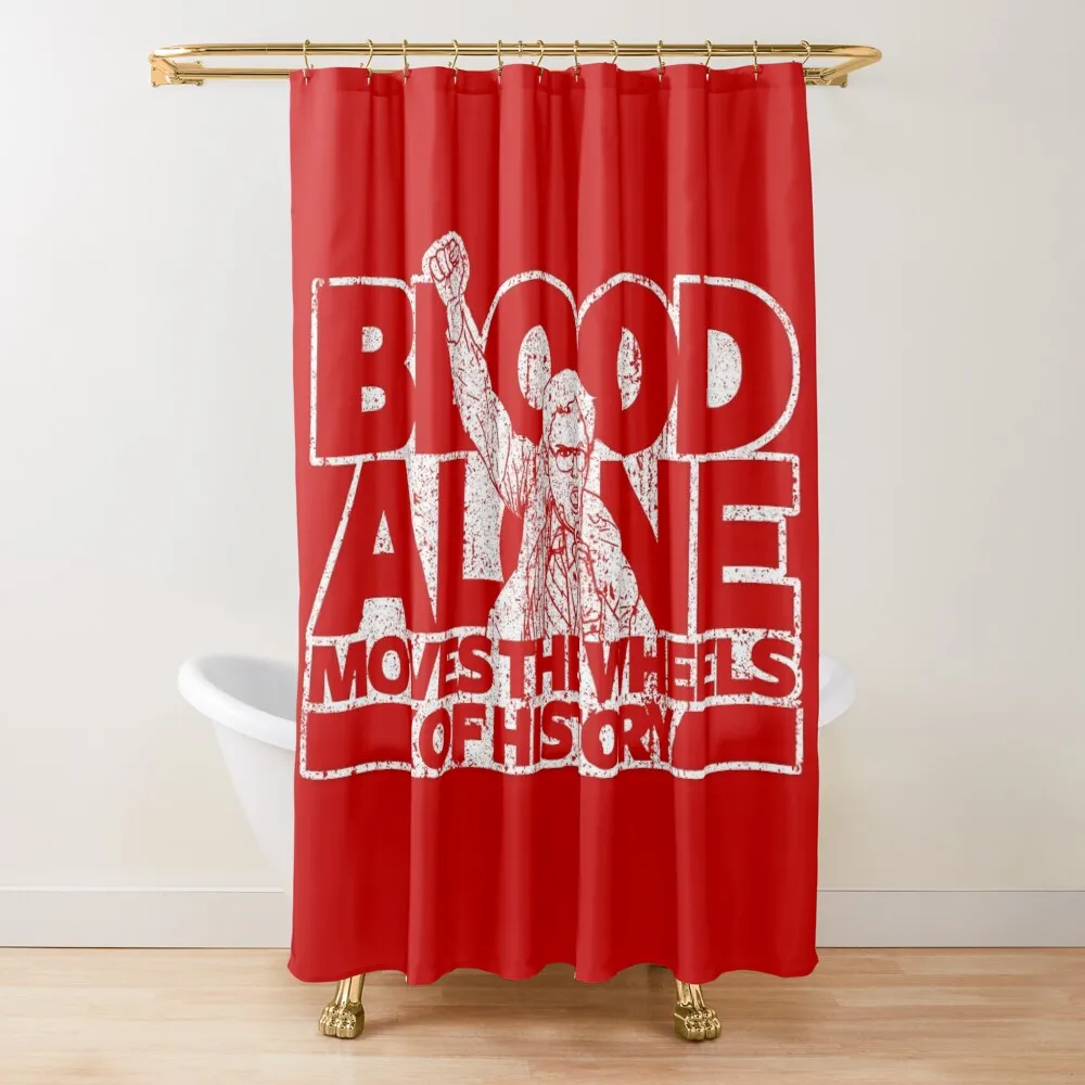

Dwight Schrute - Blood Alone Moves The Wheels of History Shower Curtain Funny Shower Shower For Bathrooms Curtain