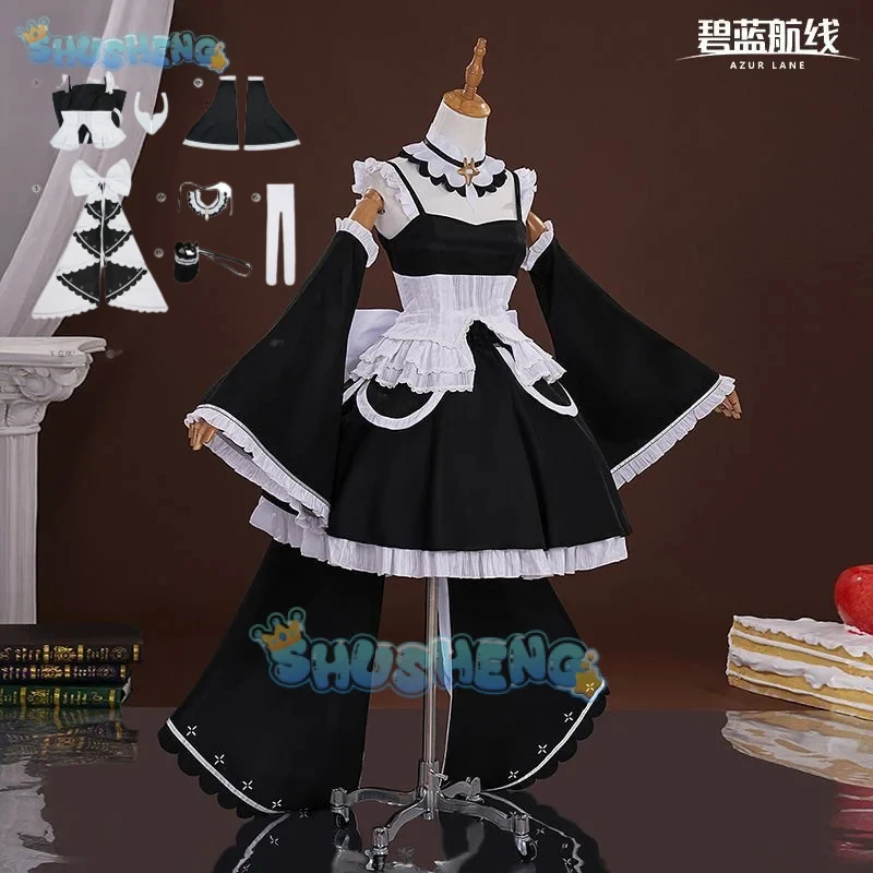 Azur Lane Pequeno Formidável ‌   Cosplay traje senhora real uniforme halloween carnaval festa de natal jogar papel roupas