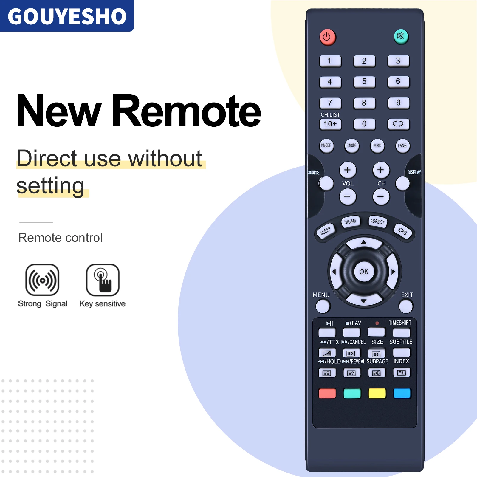 New Remote Control For Seiki TV SE32HY02UK SE39HY03UK SE40FO02UK